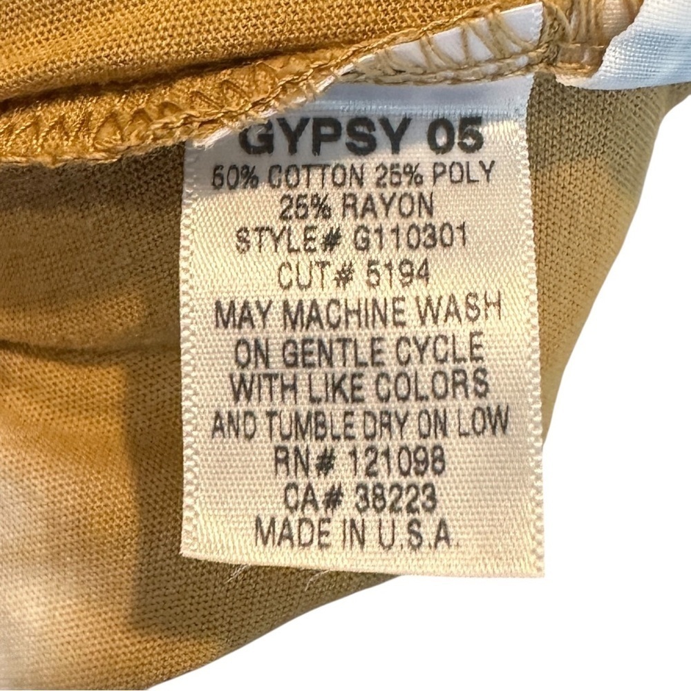 Gypsy 05 Tie-Dye Notch Neck Sleeveless Maxi Dress in Golden Brown Women’s Medium - Picture 5 of 5